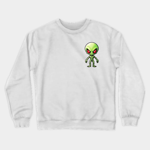 Alien invader, resistance is futile Crewneck Sweatshirt by Clearmind Arts